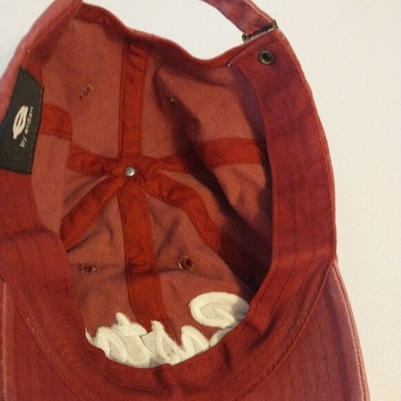 Boston Distressed Baseball Cap Hat Red By Elidan Corp Adjustable Strap USA Flag - Picture 9 of 15